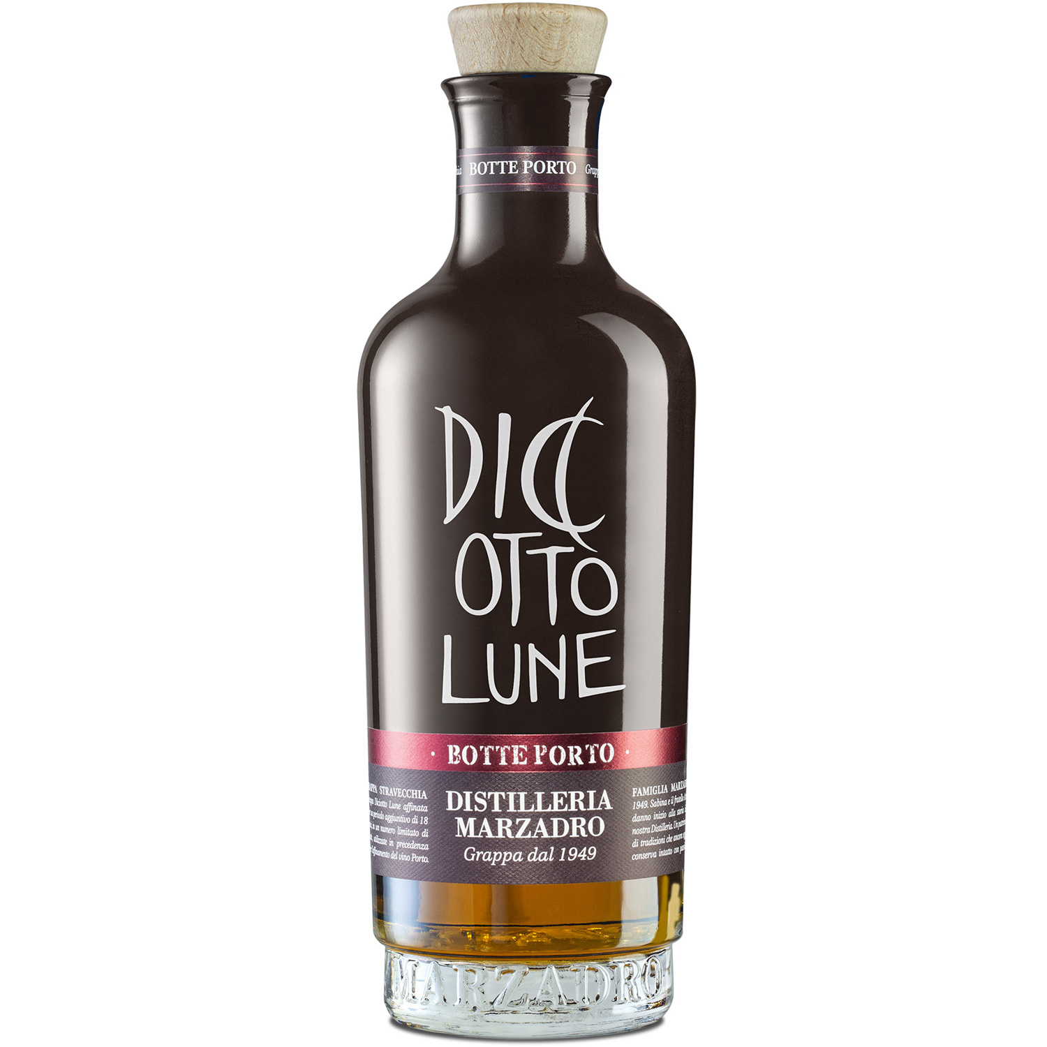 Marzadro Le Diciotto Lune Riserva Botte Porto Grappa  Marzadro Le Diciotto Lune Riserva Botte Porto Grappa