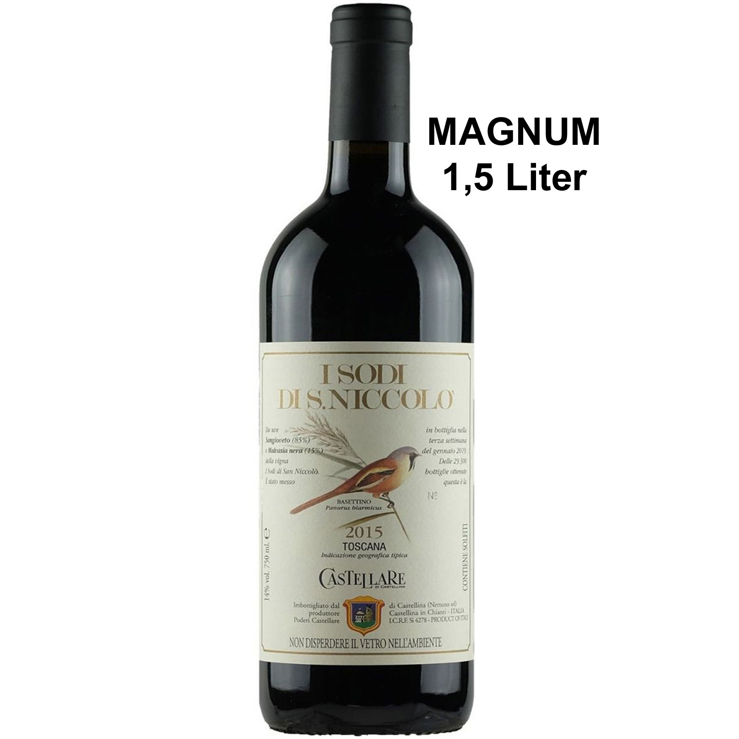 Italienischer Rotwein I Sodi di San Niccolo Magnum 2015