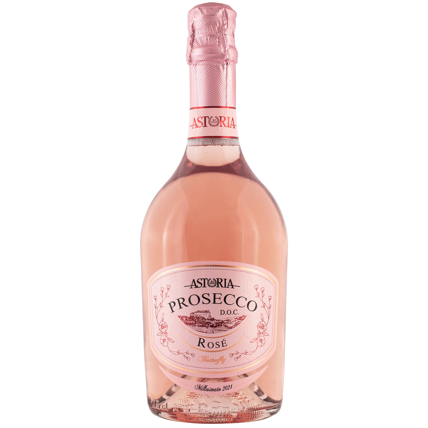 Astoria Prosecco Rose Butterfly Millesimato 2021 Extra Dry Astoria Prosecco Rose Butterfly Millesimato 2021 Extra Dry