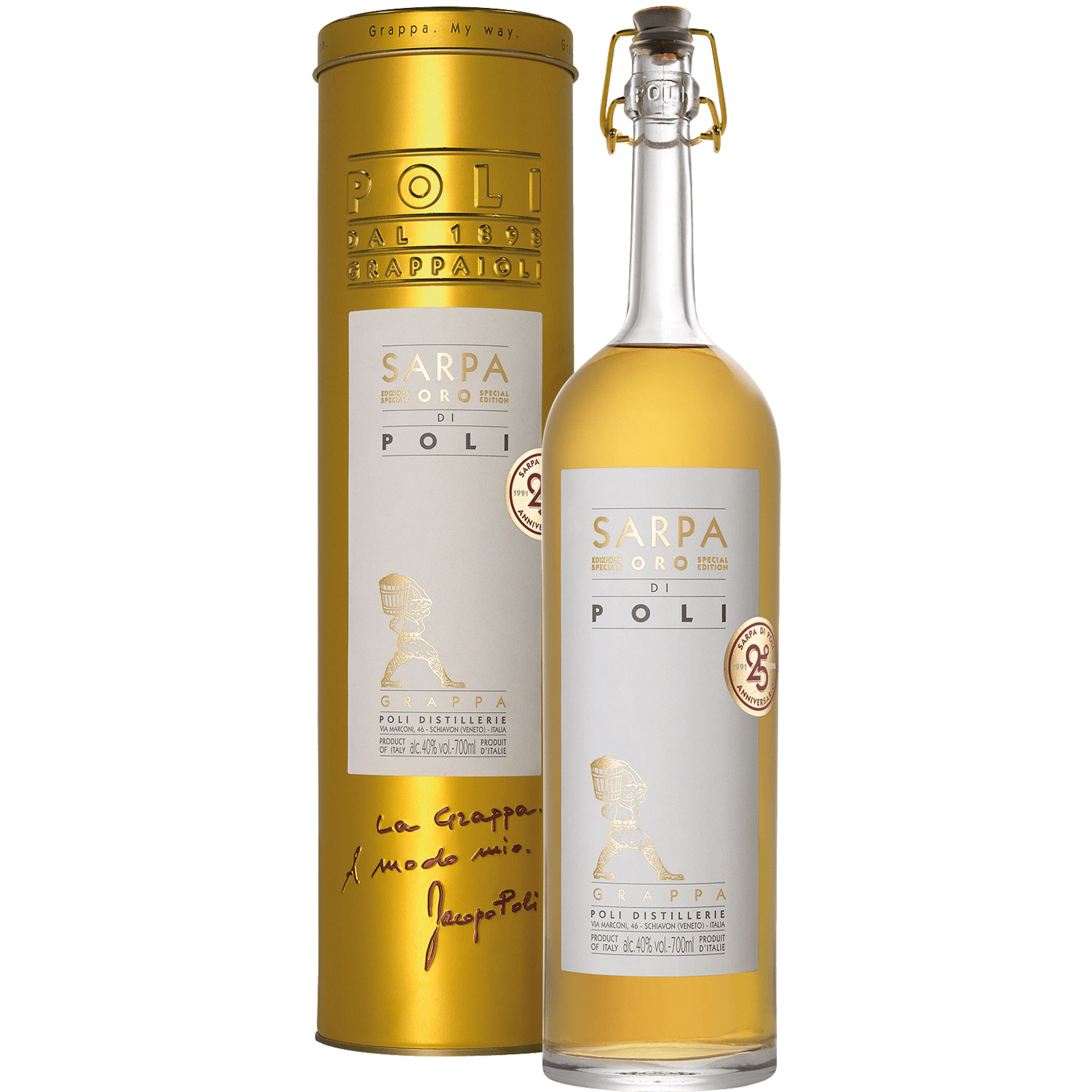 Grappa Poli Sarpa Oro