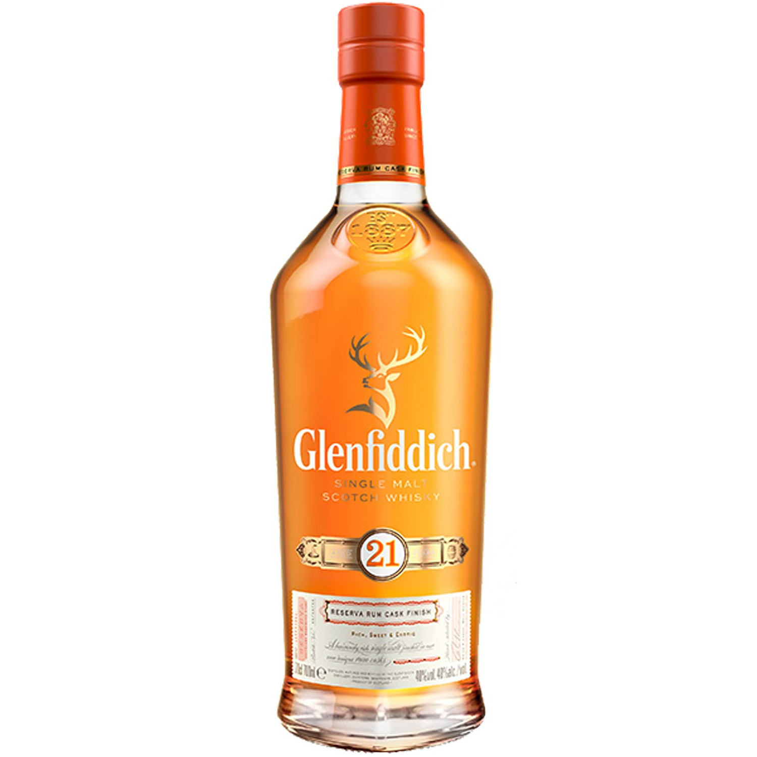 Glenfiddich Speyside Single Malt Scotch Whisky 21 year old