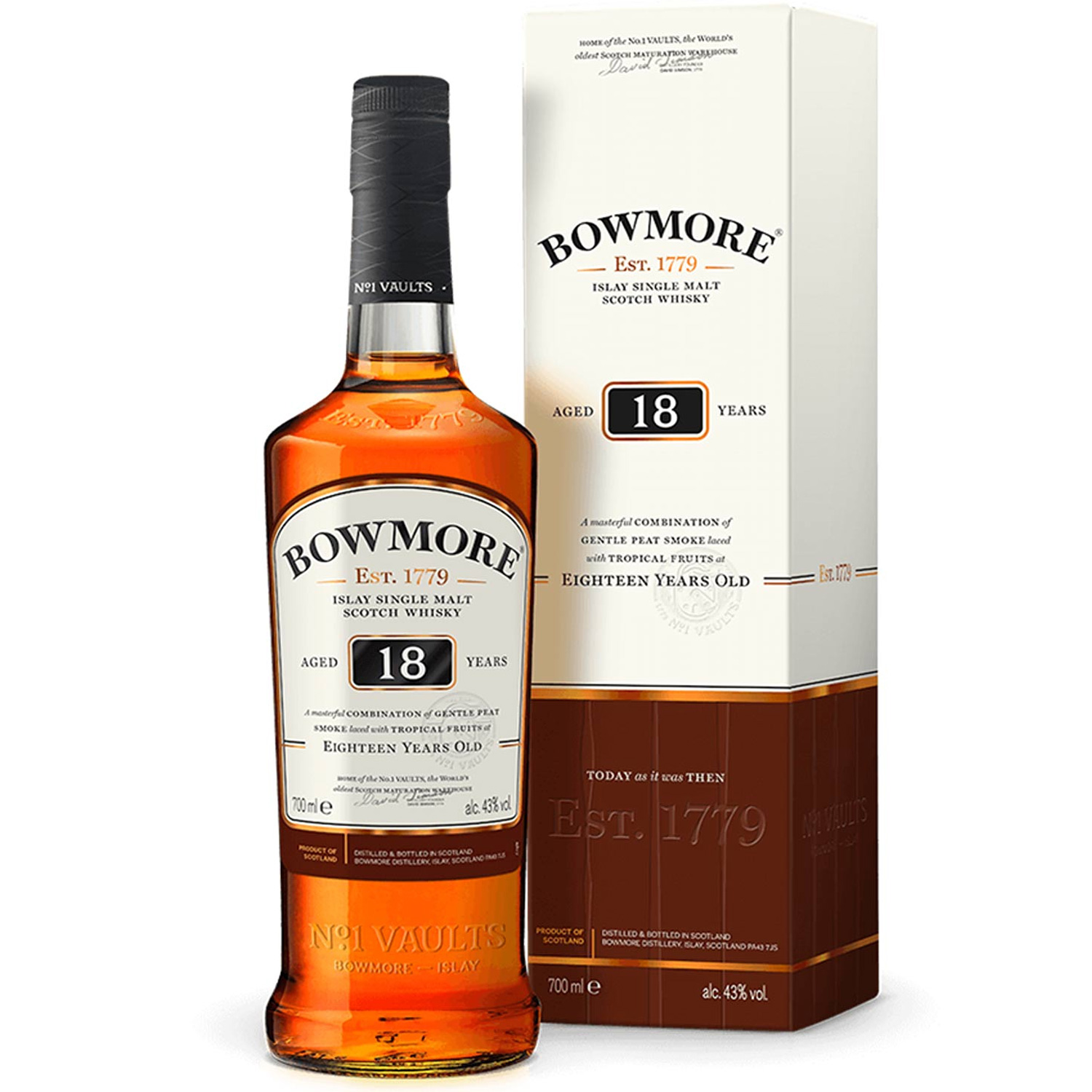 Schottischer Bowmore Islay Single Malt Scotch Whisky 18