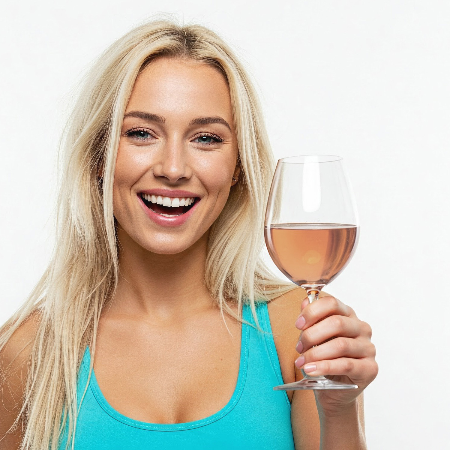 Ein erfrischender Roséwein. Prost