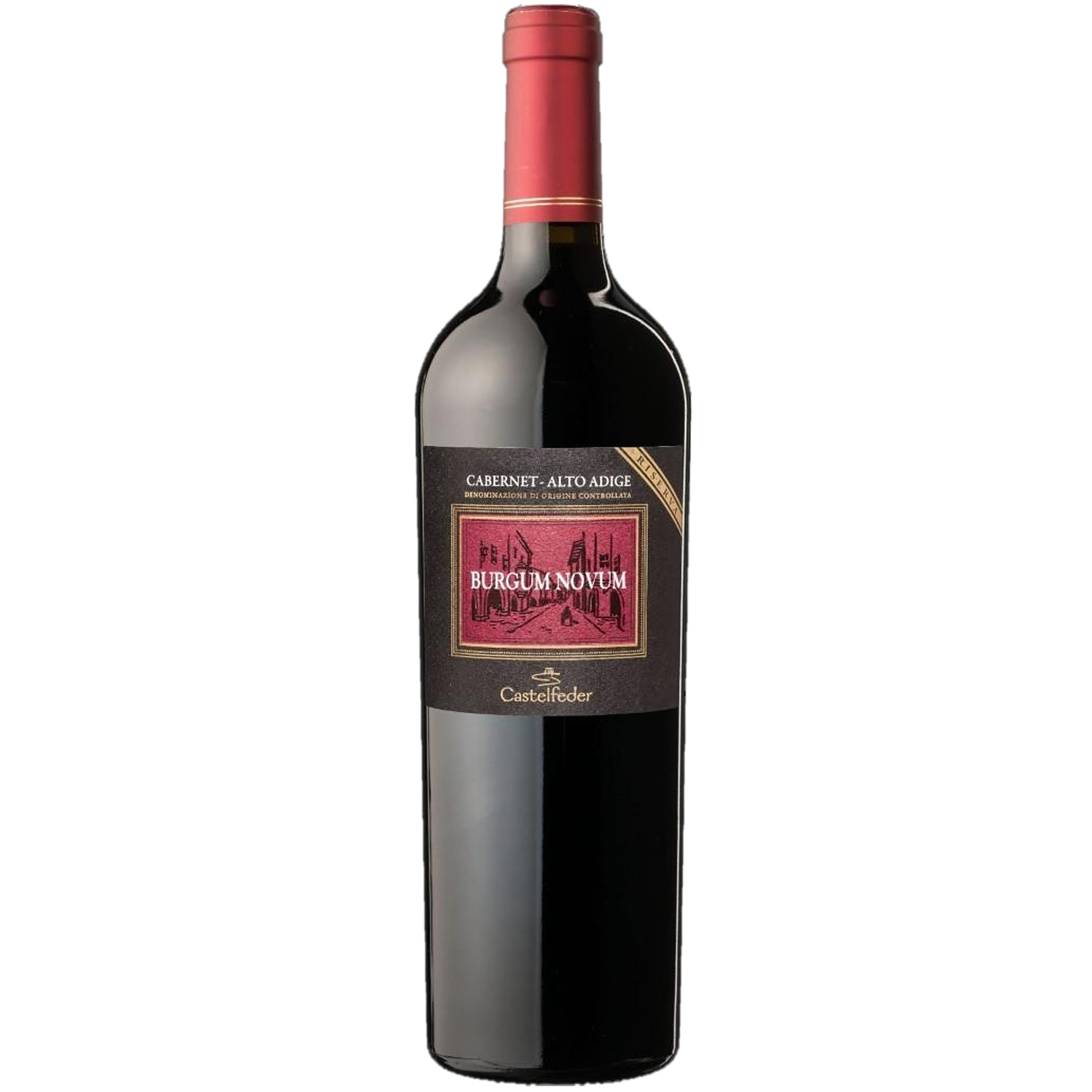 Italienischer Rotwein Castelfeder Burgum Novum Cabernet Riserva 2016 Italienischer Rotwein Castelfeder Burgum Novum Cabernet Riserva 2016