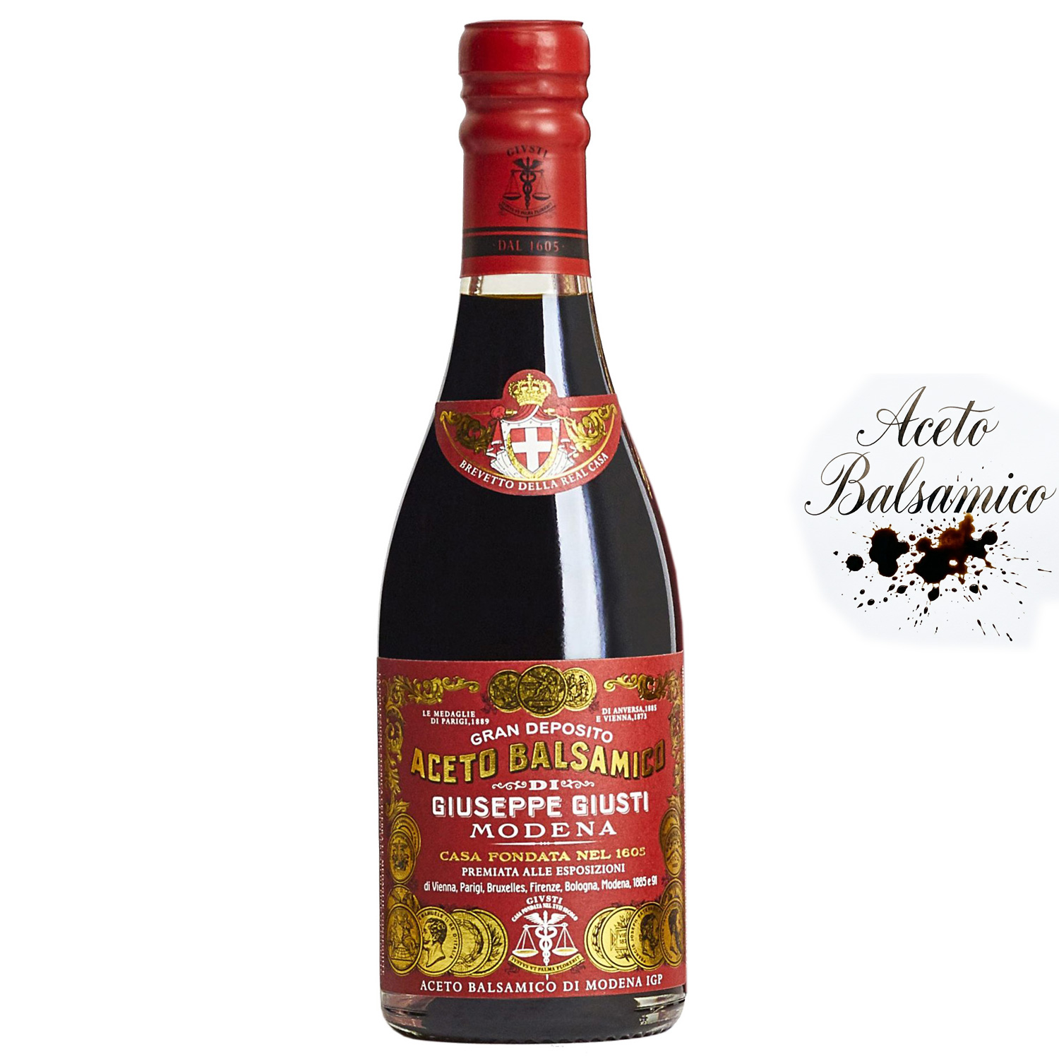 Aceto Balsamico di Modena 3 Gold Medaillen IGP Giuseppe Giusti Aceto Balsamico di Modena 3 Gold Medaillen IGP Giuseppe Giusti