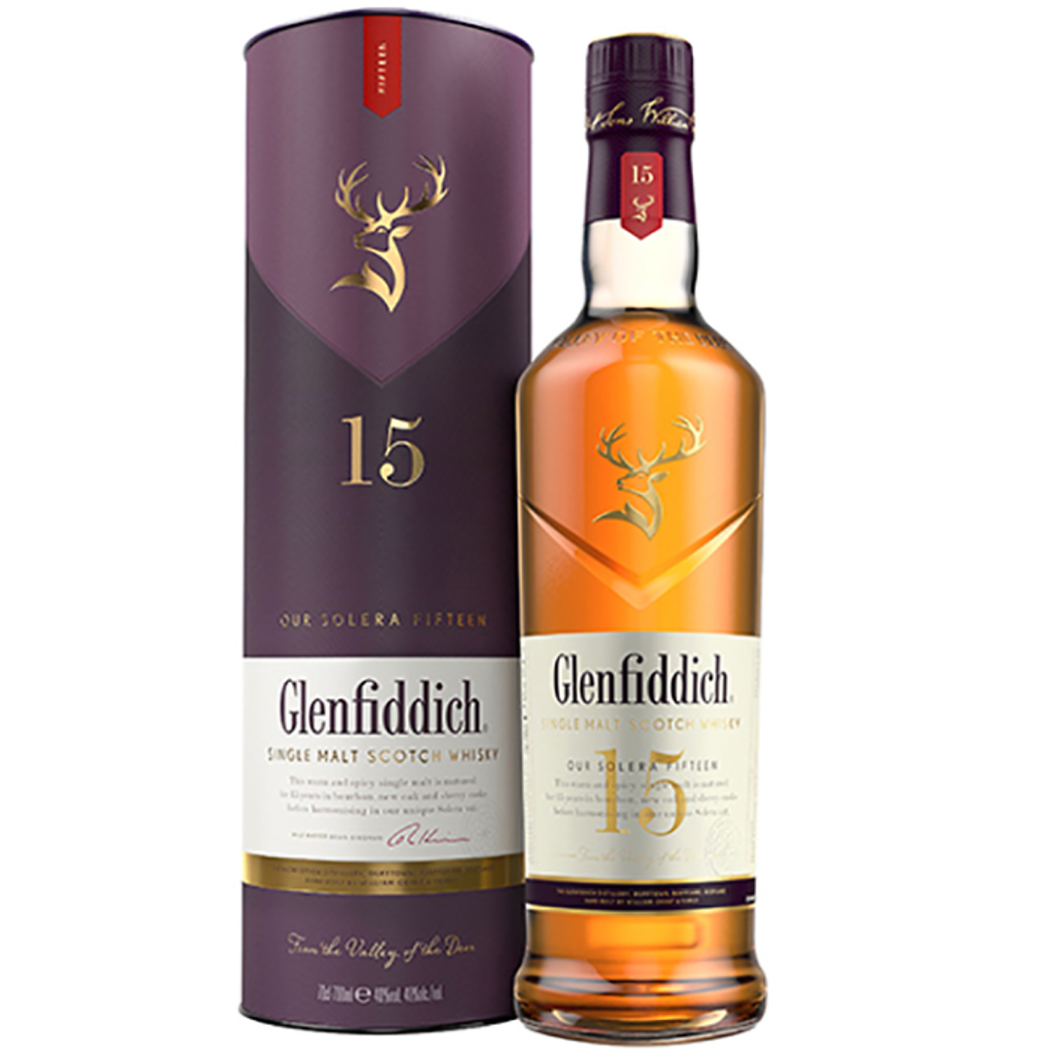 Single Malt Scoch Whisky Glenfiddich 15YO Solera Fifteen