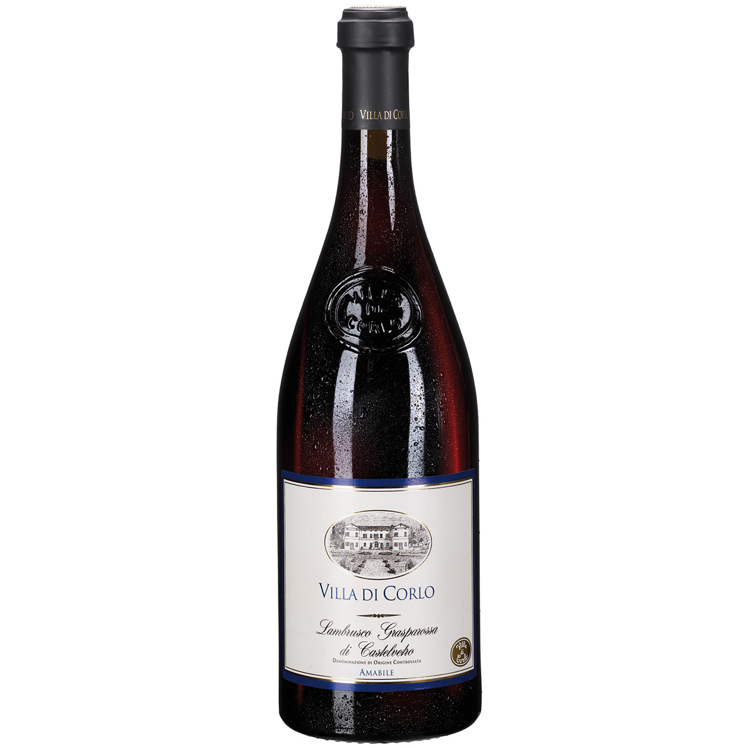 Vino Rosso Frizzante Villa di Corlo Lambrusco Grasparossa di Castelvetro DOC 2020 Vino Rosso Frizzante Villa di Corlo Lambrusco Grasparossa di Castelvetro DOC 2020