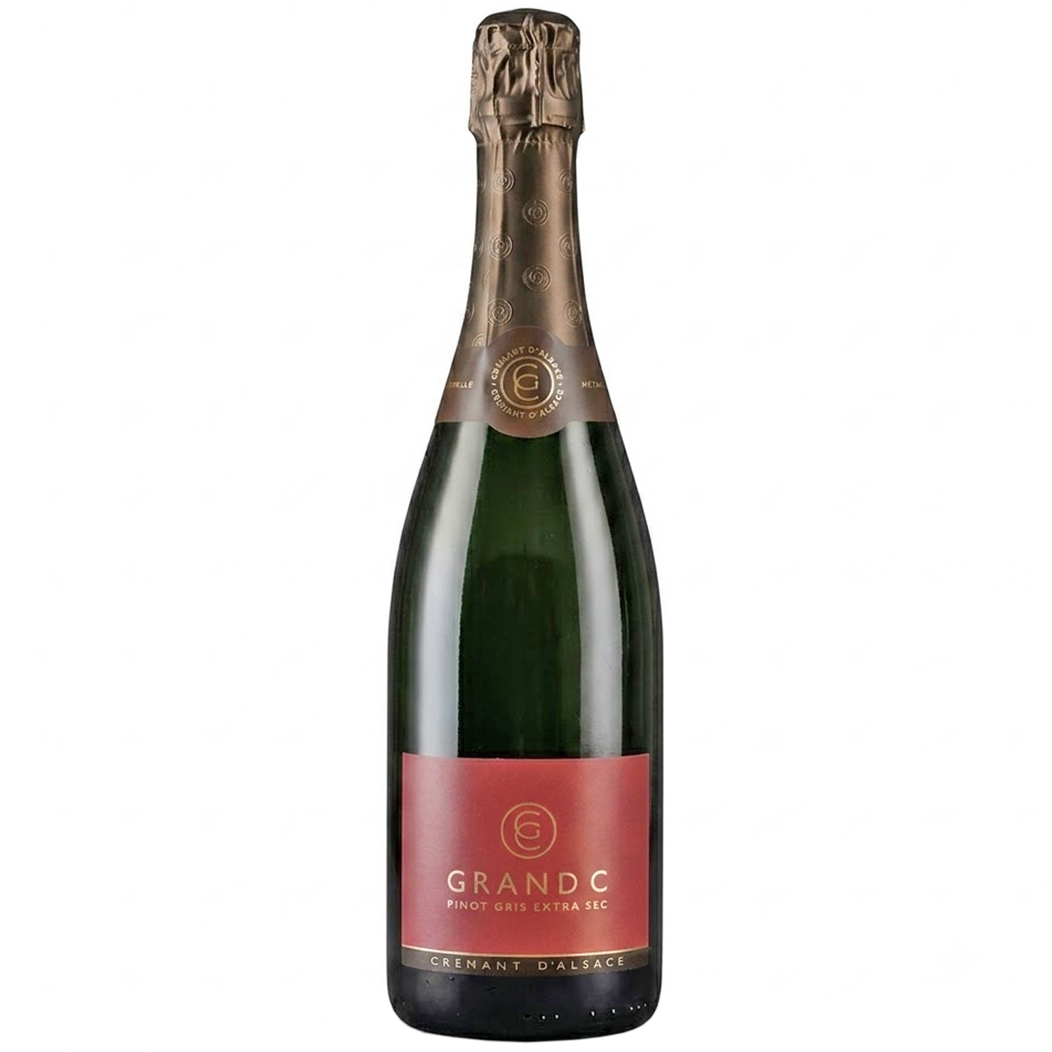 Französischer Schaumwein Grand C Pinot Gris Extra Sec Cremant d'Alsace Französischer Schaumwein Grand C Pinot Gris Extra Sec Cremant d'Alsace