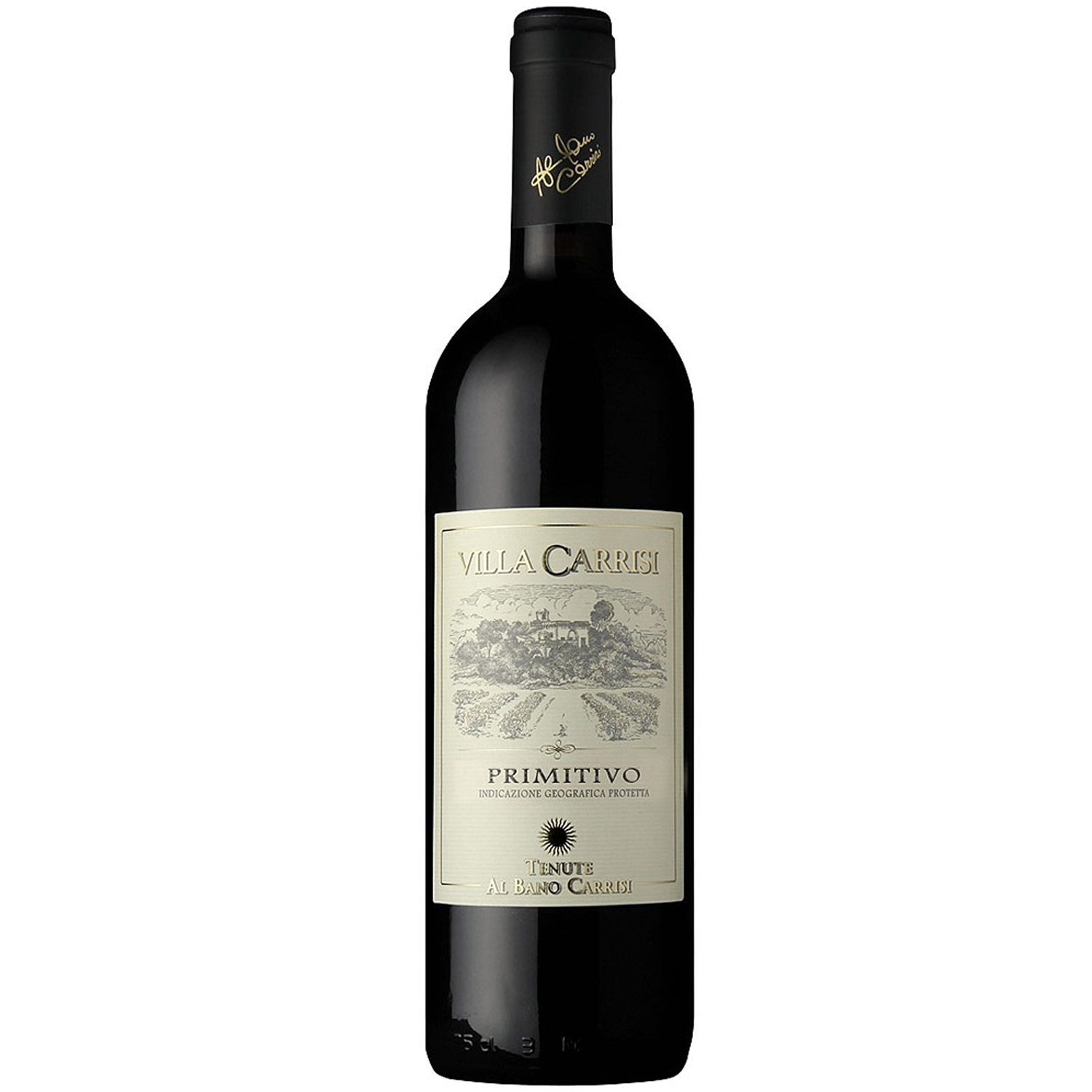 Italienischer Rotwein Villa Carrisi Primitivo 2017