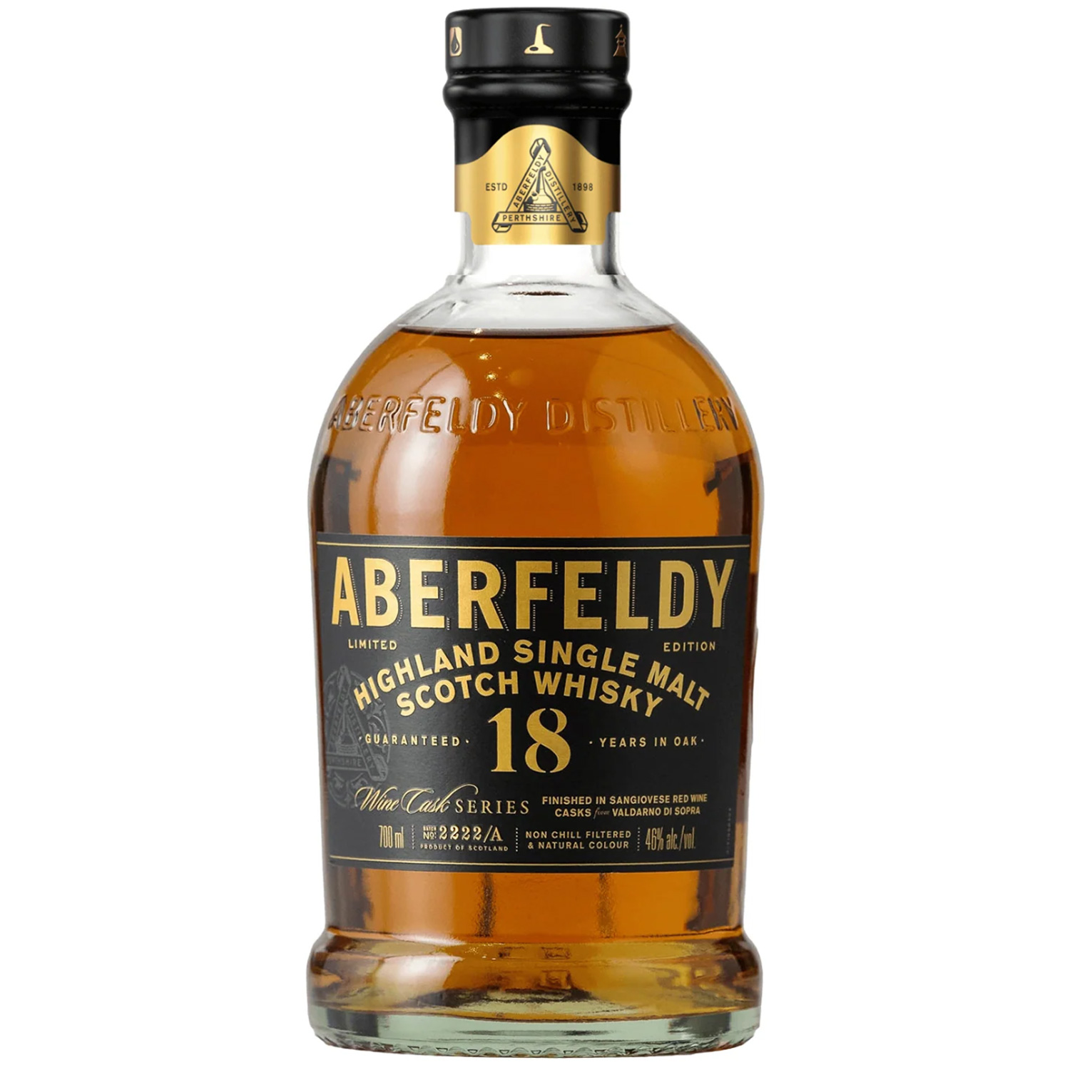 Aberfeldy 18YO Single Malt Scotch Whisky Sangiovese Red Wine Cask