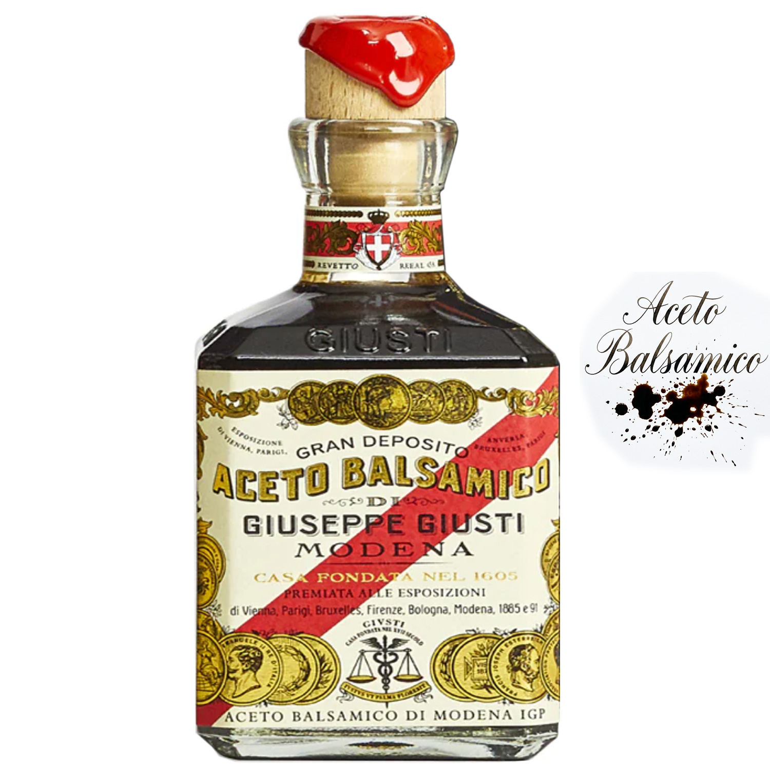 Aceto Balsamico di Modena 5 Gold Medaillen Cubica IGP Giuseppe Giusti Aceto Balsamico di Modena 5 Gold Medaillen Cubica IGP Giuseppe Giusti