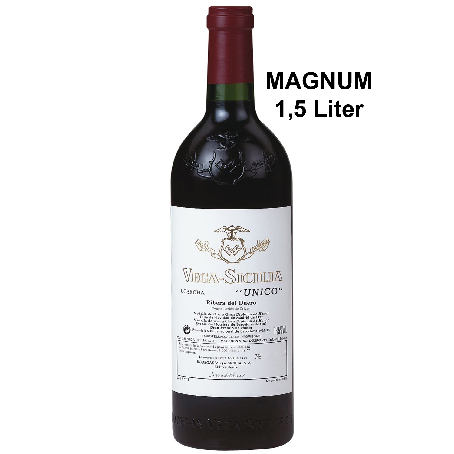 Spanischer Rotwein Vega Sicilia Unico 1995