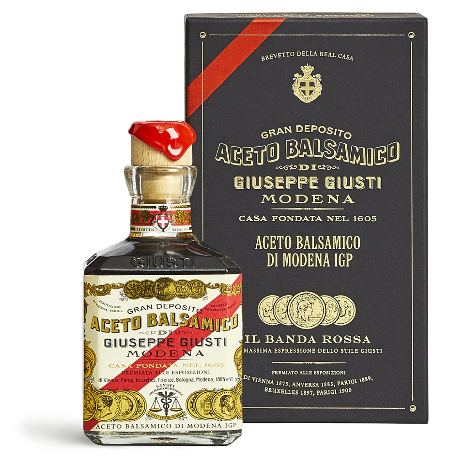 Aceto Balsamico di Modena 5 Gold Medaillen Cubica IGP Giuseppe Giusti Aceto Balsamico di Modena 5 Gold Medaillen Cubica IGP Giuseppe Giusti