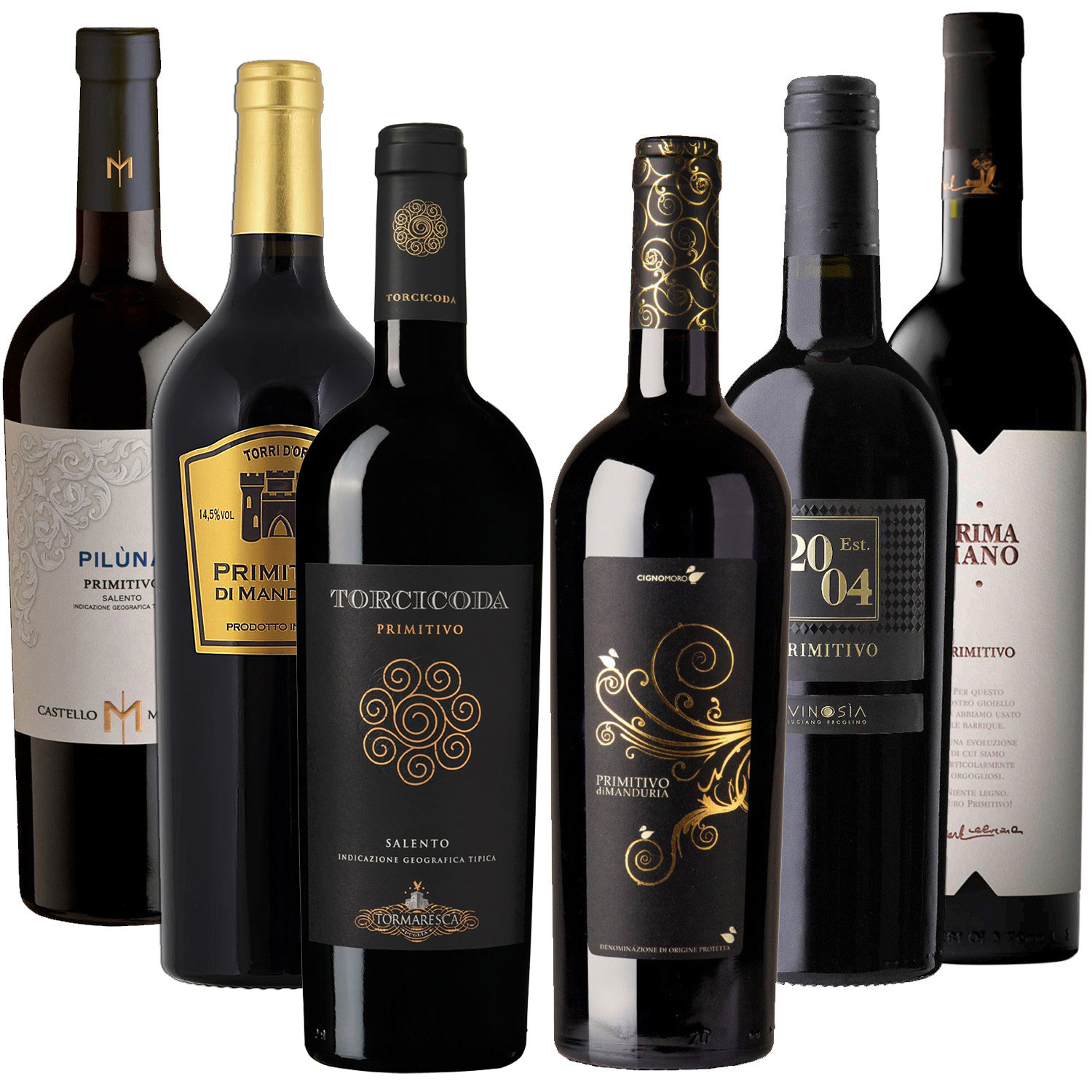 Primitivo Rotwein 6er-Genuss-Paket Primitivo Rotwein 6er-Genuss-Paket