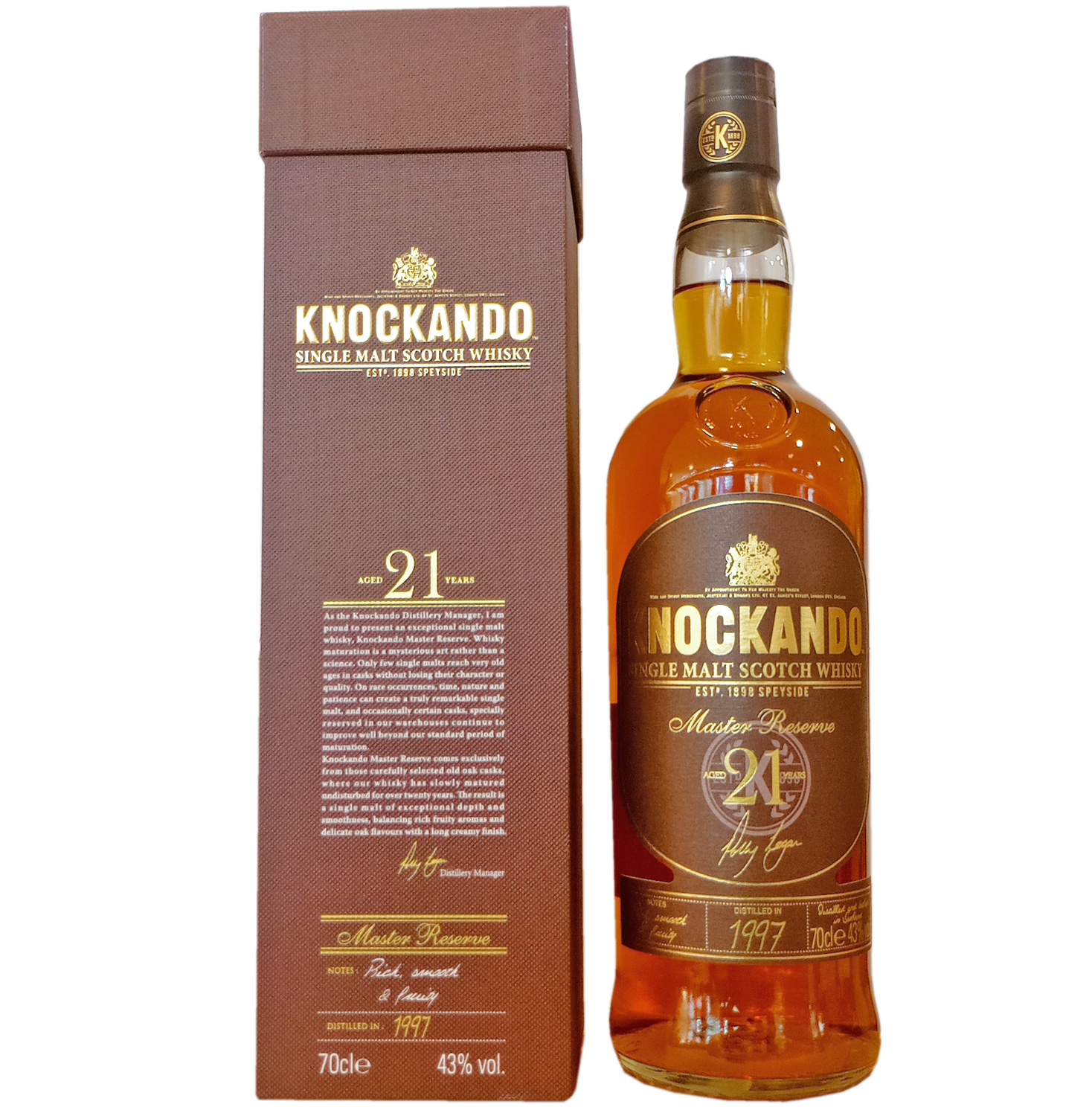 Knockando Speyside Single Malt Scotch Whisky 21