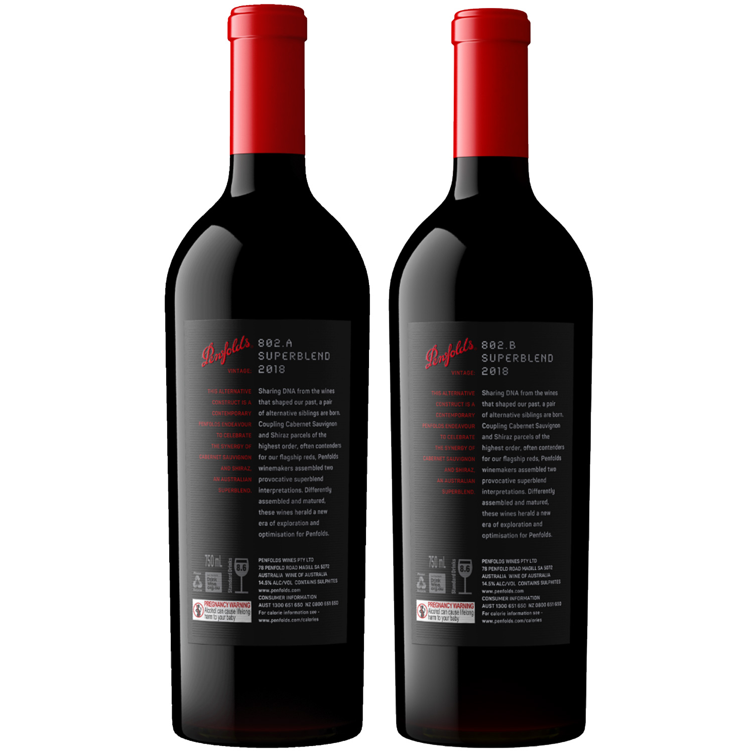 Penfolds Superblend Dual Pack A&B 2018