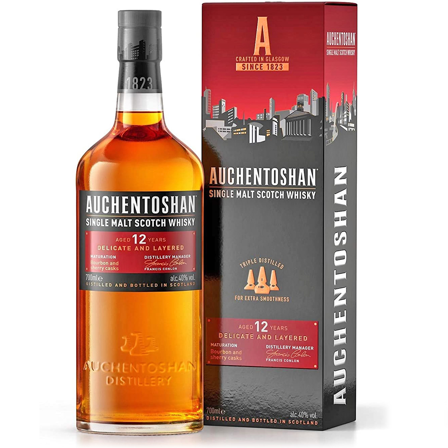 Auchentoshan Single Malt Scotch Whisky 12 Years Old