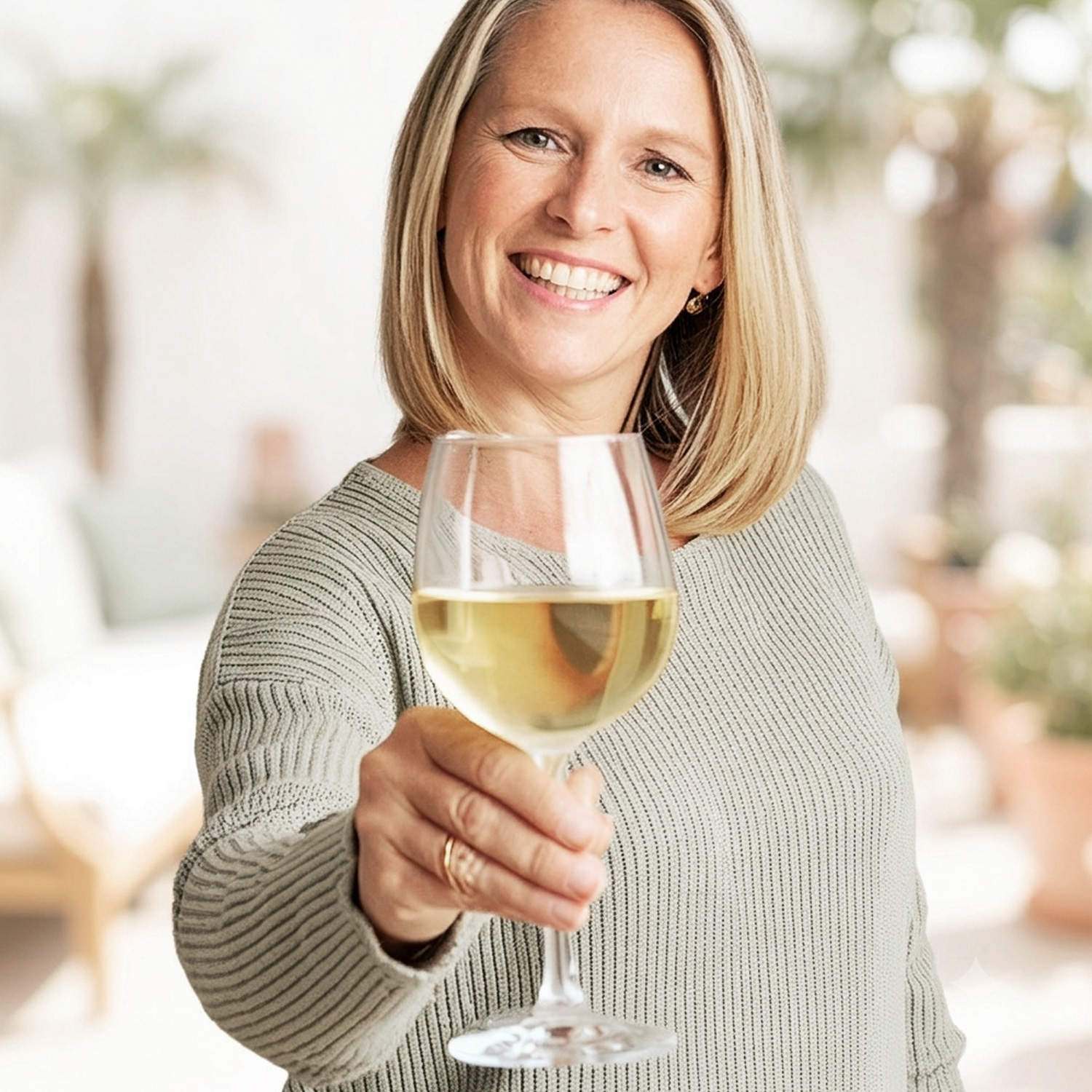 Ein vorzüglicher und köstlicher Weißwein Ein vorzüglicher und köstlicher Weißwein