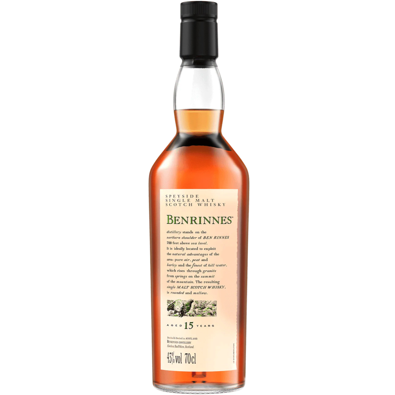 Benrinnes 15YO Speyside Single Malt Scotch Whisky Flora & Fauna Benrinnes 15YO Speyside Single Malt Scotch Whisky Flora & Fauna
