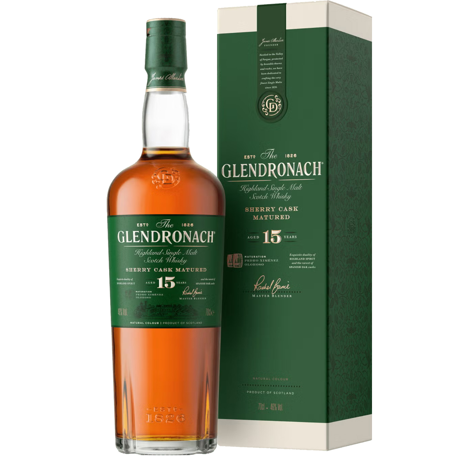 Glendronach 15YO Sherry Cask Matured Whisky Glendronach 15YO Sherry Cask Matured Whisky