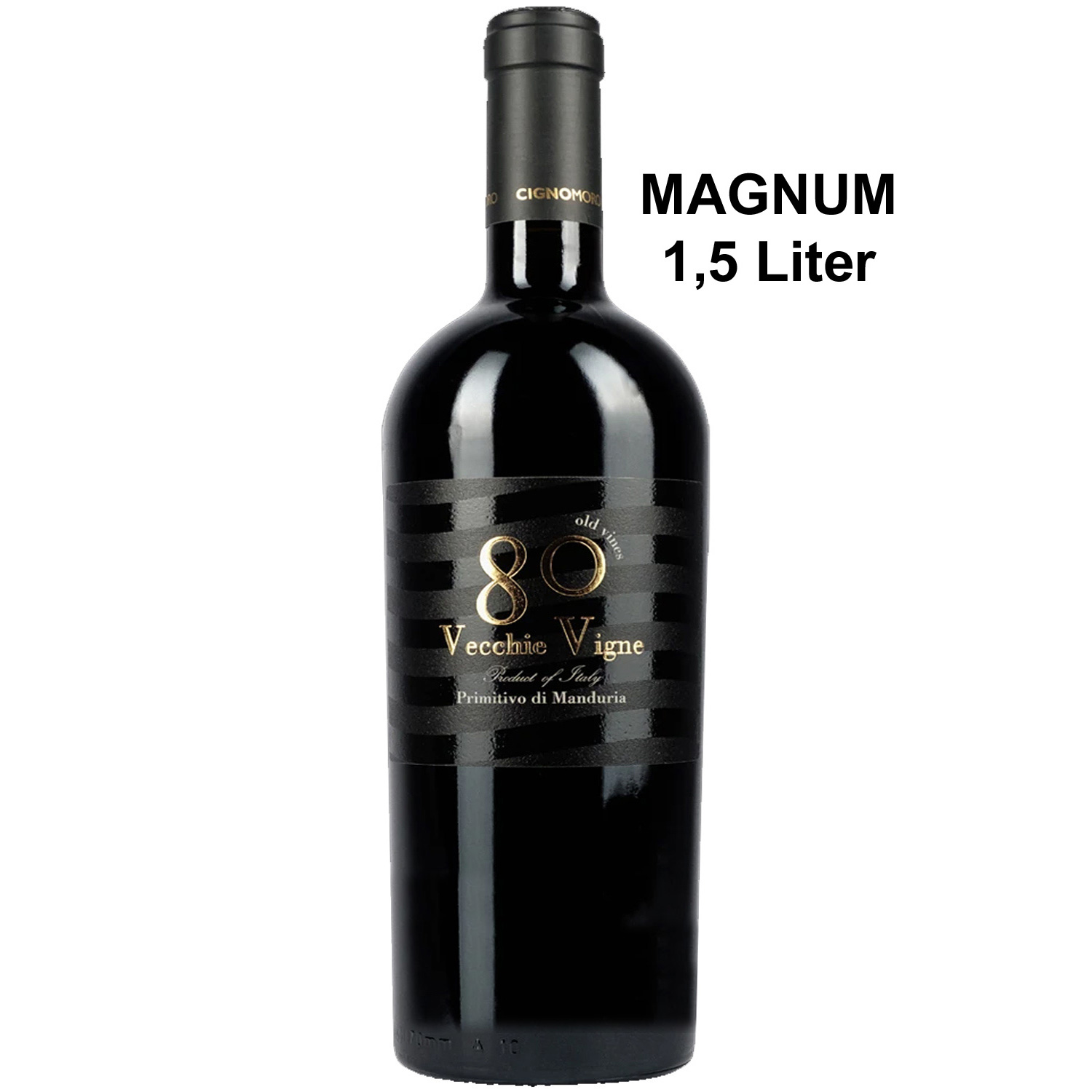 80 Vecchie Vigne Primitivo di Manduria Magnum CignoMoro 2020