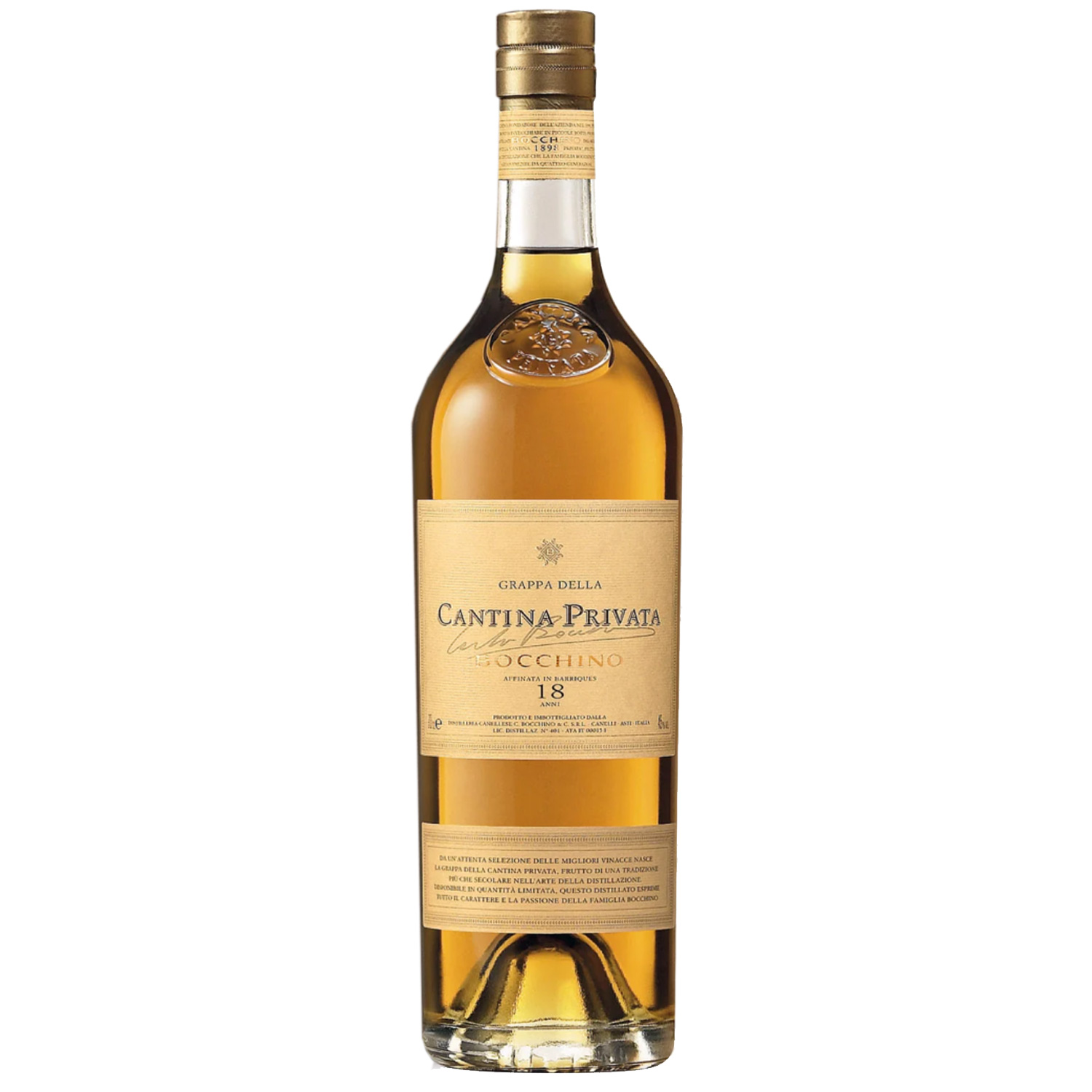 Bocchino Grappa della Cantina Privata Colletione "Selezione d´annata ´12,´18,´21" in 6er Holzkiste
