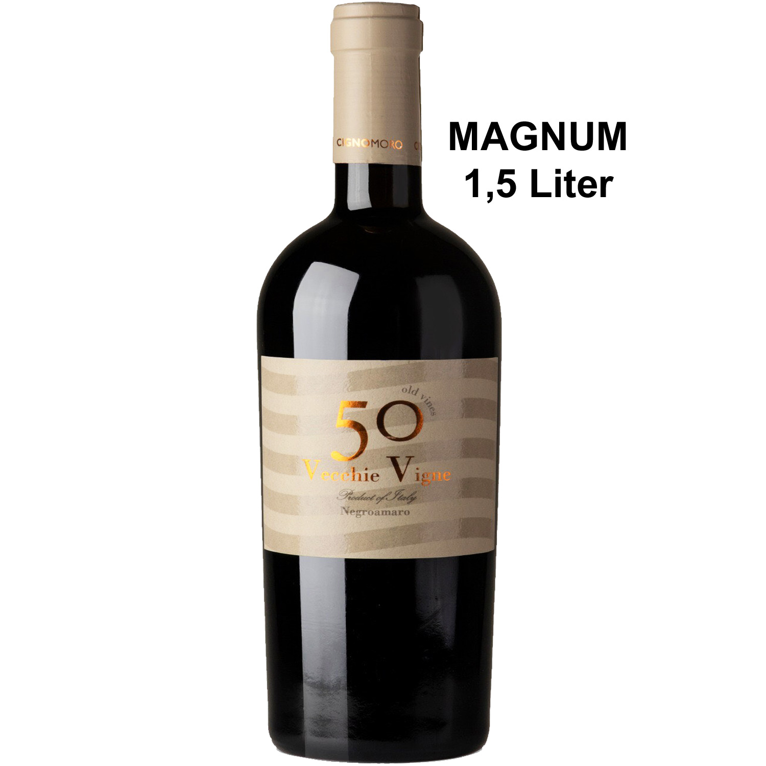 50 Vecchie Vigne Negroamaro Salento IGP Magnum 2020 CignoMoro