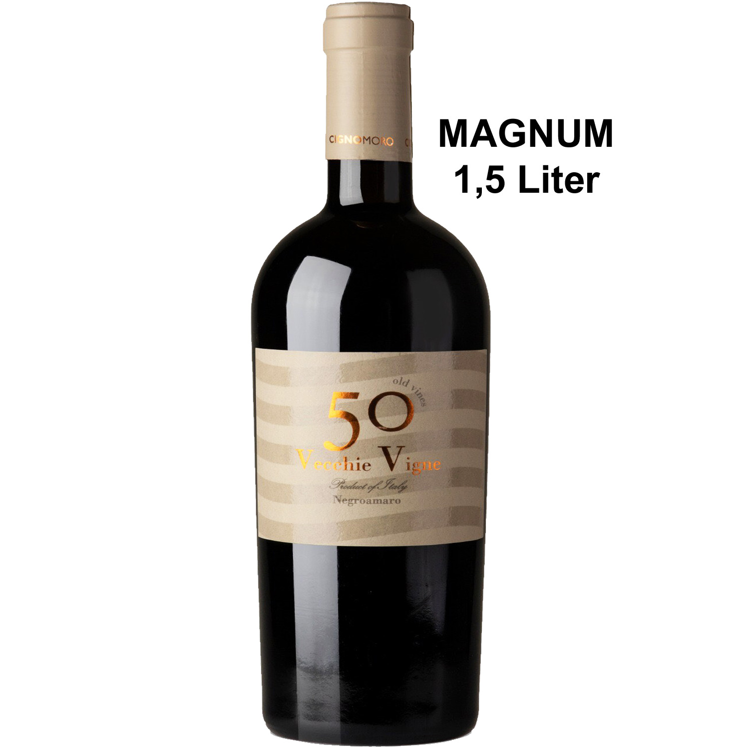 50 Vecchie Vigne Negroamaro Salento IGP Magnum 2020 CignoMoro 50 Vecchie Vigne Negroamaro Salento IGP Magnum 2020 CignoMoro