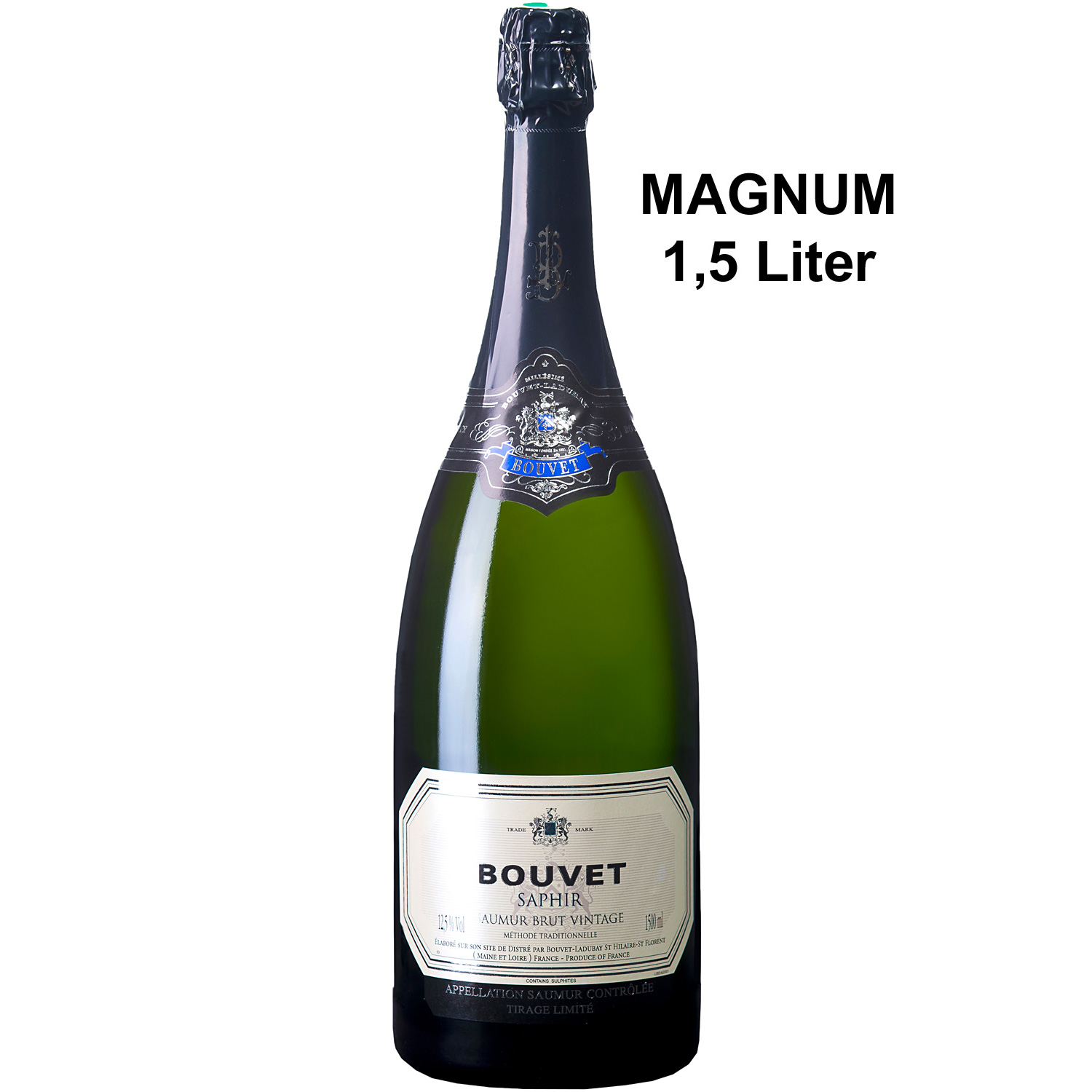 Bouvet Crémant Saumur Brut Blanc Saphir 2020 AOP Magnum