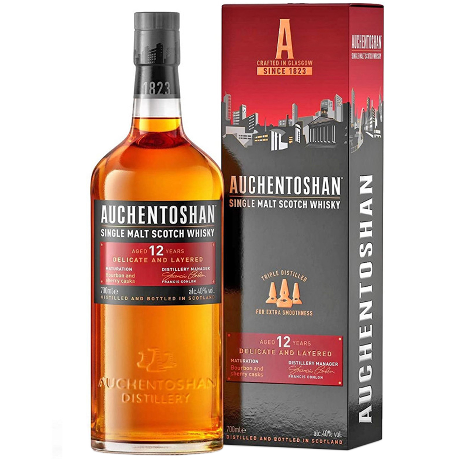 Auchentoshan Lowland Single Malt Scotch Whisky 12 Years Old Auchentoshan Lowland Single Malt Scotch Whisky 12 Years Old