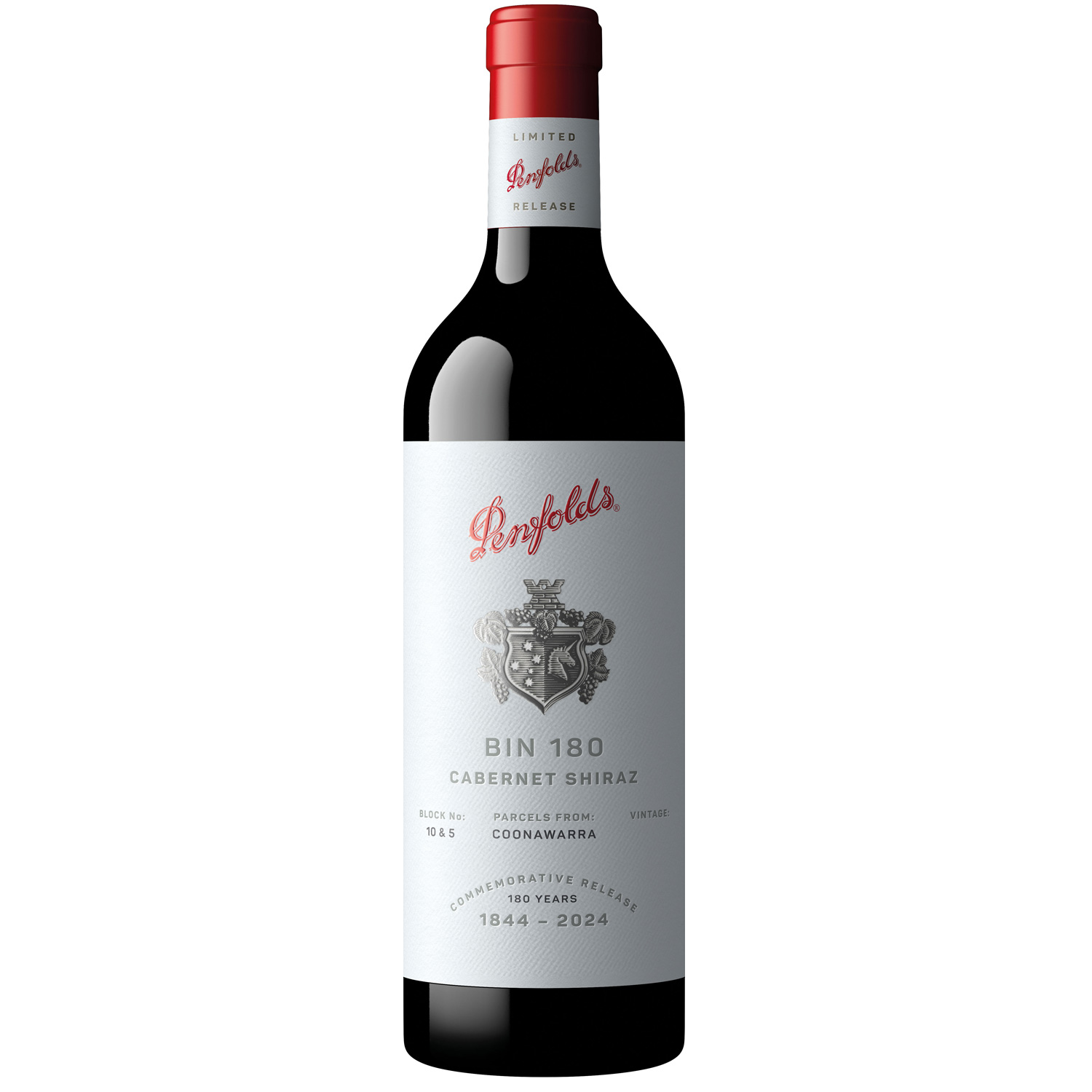 Penfolds Bin 180 Coonawarra Cabernet Shiraz 2021