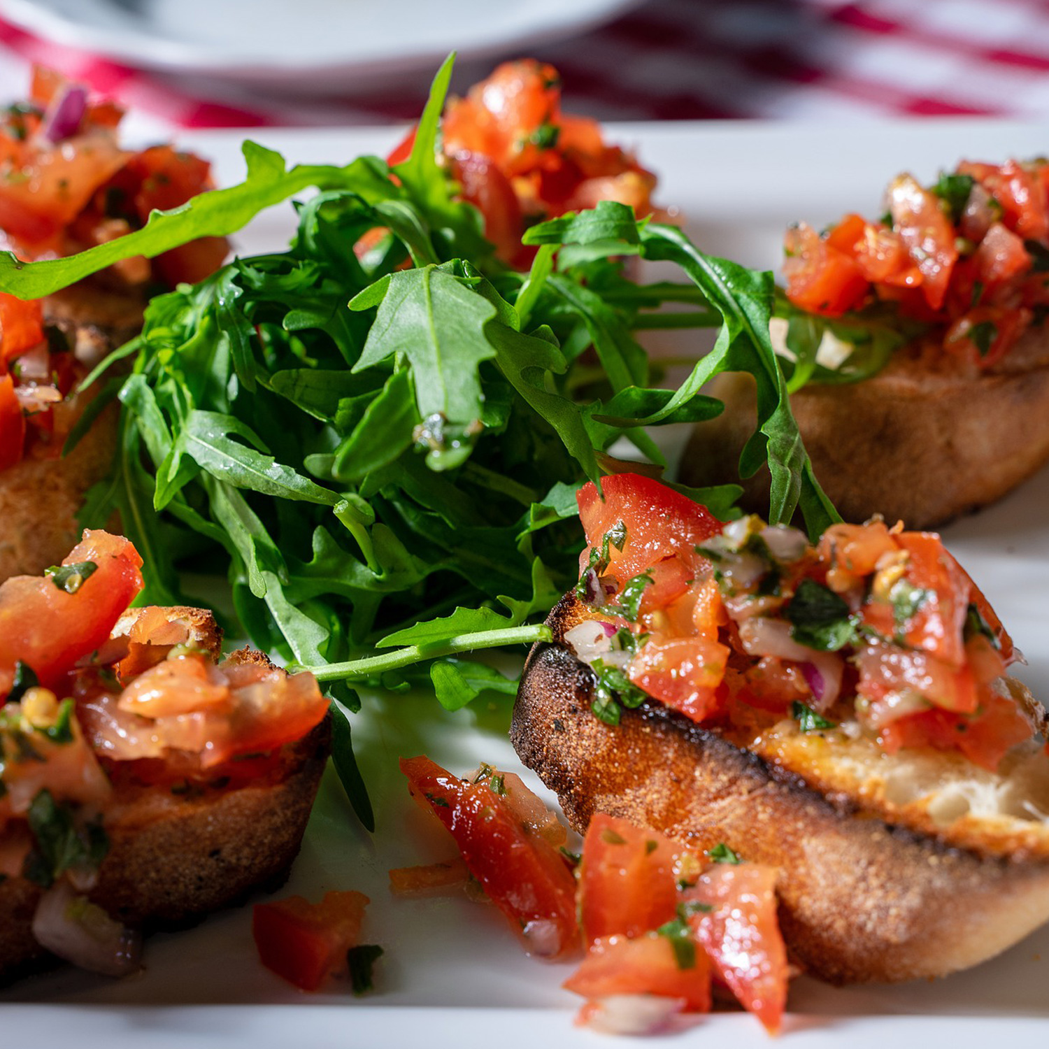 Bruschetta und Wein Bruschetta und Wein