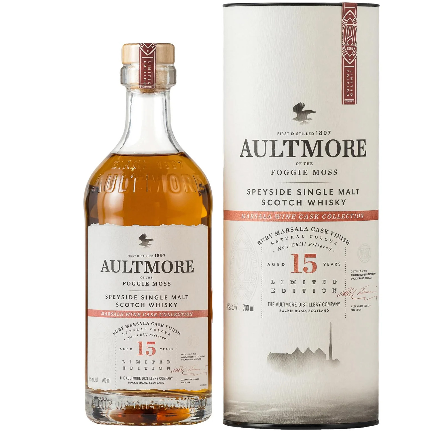 Aultmore 15YO Ruby Marsala Speyside Single Malt Whisky