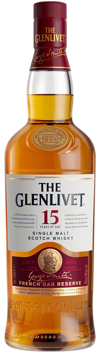 Schottischer Whisky The Glenlivet 15 Years  Schottischer Whisky The Glenlivet 15 Years