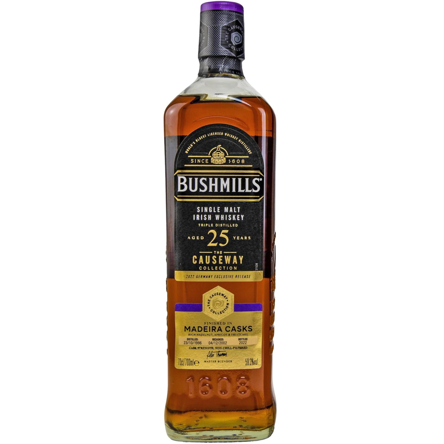 Bushmills Single Malt Irish Whiskey 25YO Causeway