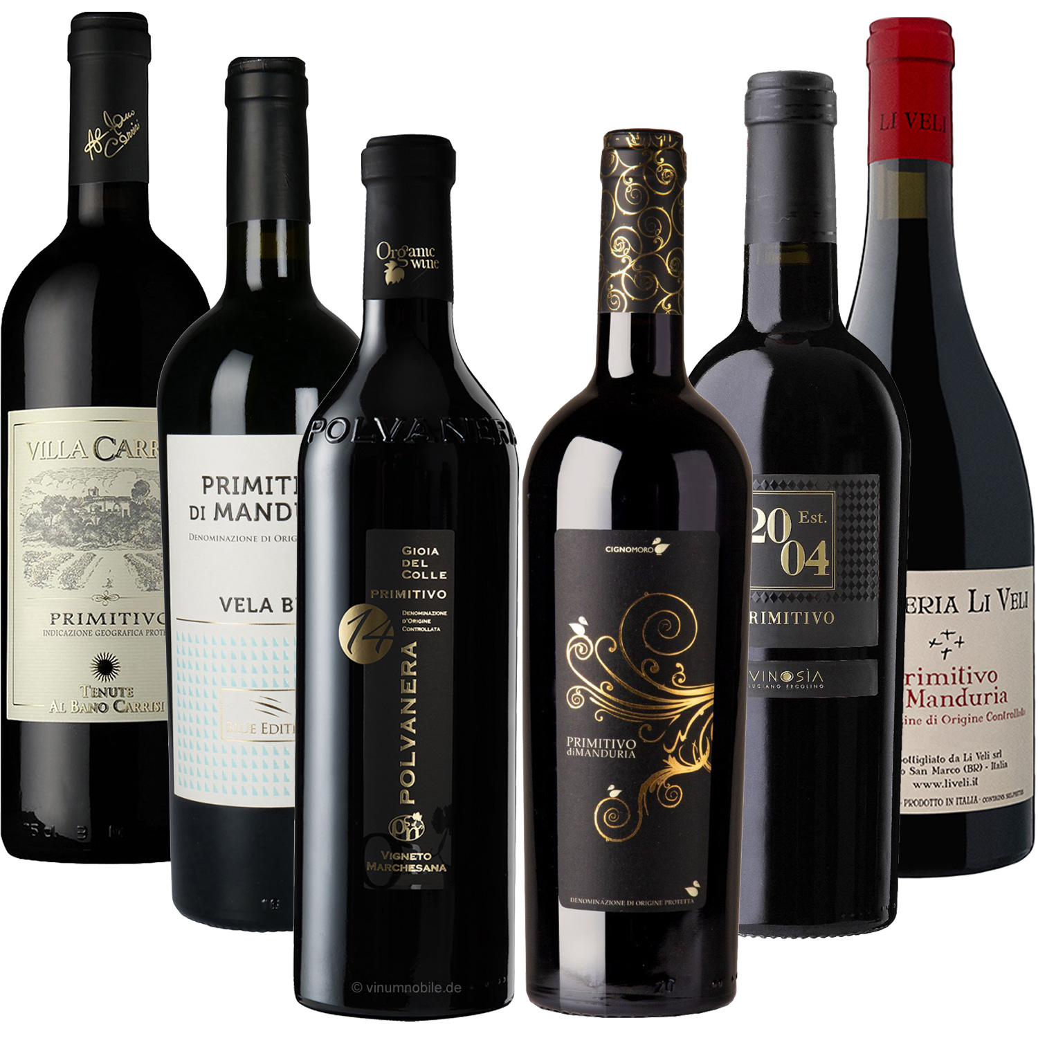 Rotwein 6er-Paket Primitivo