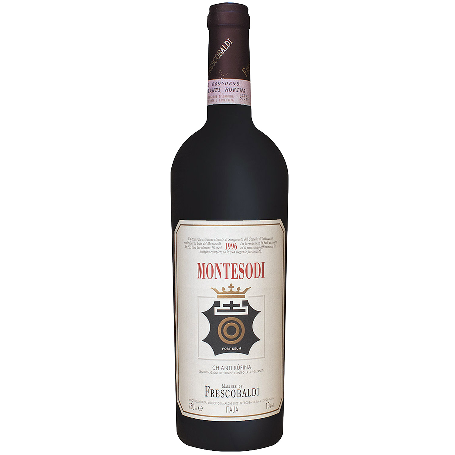 Italienischer Rotwein Montesodi Chianti Rufina 1996 Italienischer Rotwein Montesodi Chianti Rufina 1996