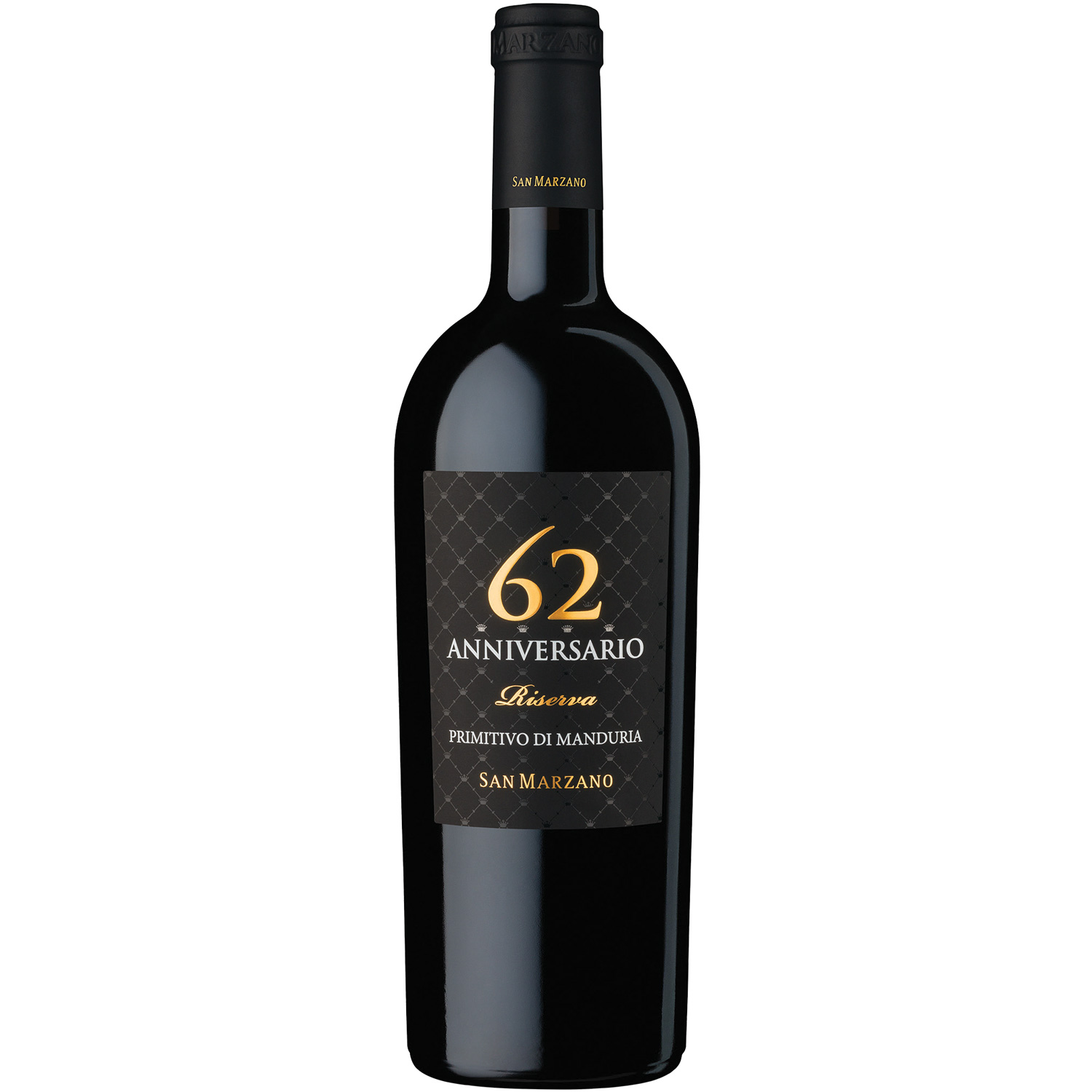 Italienischer Rotwein San Marzano Anniversario 62 Primitivo di Manduria 2017 Italienischer Rotwein San Marzano Anniversario 62 Primitivo di Manduria 2017